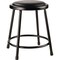 National Public Seating Stool, Steel, Vinyl, Black, 18" 6418-10 - alternate 1